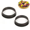 15 cm - Silikomart Tarte Ring Stampo Anello Microforato Antiaderente In Silicone - Set 2 Pz