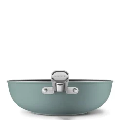 30 cm - Smeg Cookware Wok Antiaderente Ceramico In Alluminio