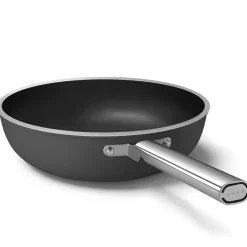 30 cm - Smeg Cookware Wok Antiaderente Ceramico In Alluminio