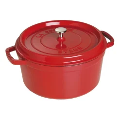 28 cm - Staub Cocotte Casseruola Rotonda In Ghisa Smaltata