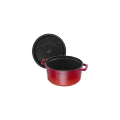 28 cm - Staub Cocotte Casseruola Rotonda In Ghisa Smaltata