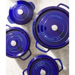 28 cm - Staub Cocotte Casseruola Rotonda In Ghisa Smaltata