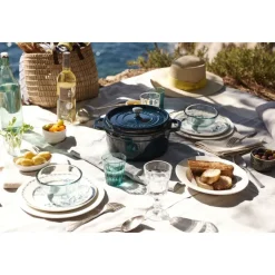28 cm - Staub Cocotte Casseruola Rotonda In Ghisa Smaltata