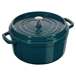 28 cm - Staub Cocotte Casseruola Rotonda In Ghisa Smaltata