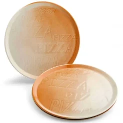 33 cm - Tognana Cinzia Piatto Pizza Rotondo In Porcella - Set 6 Pz