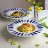 33 cm - Tognana Panarea Piatto Pizza In Porcellana - Set 6 Pz