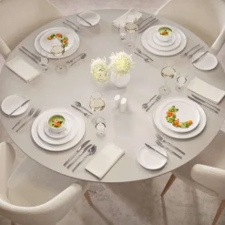 22 cm - Villeroy & Boch Afina Piatto Dessert In Porcellana - Set 6 Pz