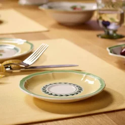 14.5 cm - Villeroy & Boch French Garden Fleurence Piattino Tazza Caffè-Tè In Porcellana Premium - Set 6 Pz