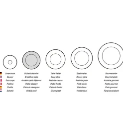 21.5 cm - Villeroy & Boch Mariefleur Basic Piatto Dessert In Porcellana Premium - Set 6 Pz