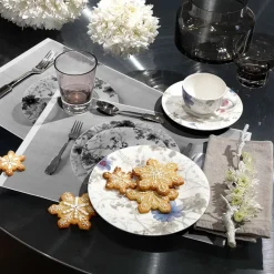 21.5 cm - Villeroy & Boch Mariefleur Gris Basic Piatto Dessert In Porcellana Premium - Set 6 Pz