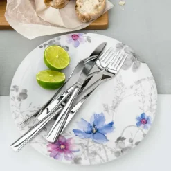 21.5 cm - Villeroy & Boch Mariefleur Gris Basic Piatto Dessert In Porcellana Premium - Set 6 Pz