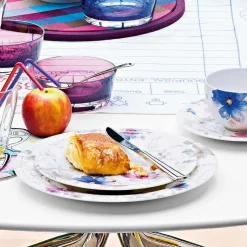 30 cm - Villeroy & Boch Mariefleur Gris Basic Piatto Gourmet In Porcellana Premium