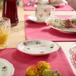 14.5 cm - Villeroy & Boch Petite Fleur Piattino Tazza Tè In Porcellana Premium - Set 6 Pz