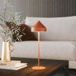 34 cm - Zafferano Amelie Lampada Da Tavolo Dimmerabile