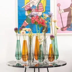 35 cm - Zafferano Conosfera Vaso Fiori In Vetro Borosilicato