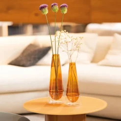 25 cm - Zafferano Conosfera Vaso Fiori In Vetro Borosilicato