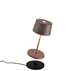 22 cm - Zafferano Olivia Mini Lampada Da Tavolo