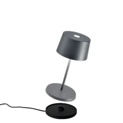 22 cm - Zafferano Olivia Mini Lampada Da Tavolo