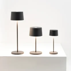 22 cm - Zafferano Olivia Mini Lampada Da Tavolo