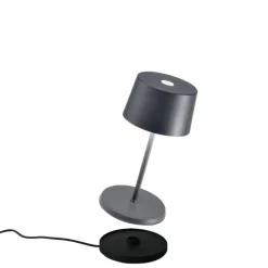 22 cm - Zafferano Olivia Mini Lampada Da Tavolo