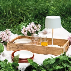 22 cm - Zafferano Olivia Mini Lampada Da Tavolo