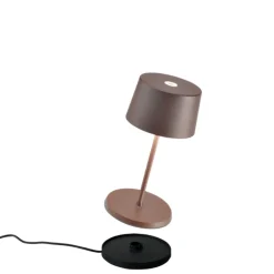 22 cm - Zafferano Olivia Mini Lampada Da Tavolo