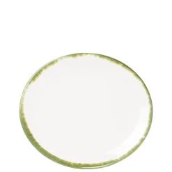 21 cm - Zafferano Petit Piatto Piano Rotondo Fatto a Mano In Ceramica - Set 2 Pz