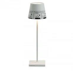 38 cm - Zafferano Poldina X Peanuts Lampada Da Tavolo