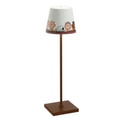 38 cm - Zafferano Poldina X Peanuts Lampada Da Tavolo