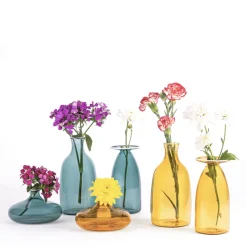 22 cm - Zafferano Un Fiore Vaso Fiori In Vetro Borosilicato