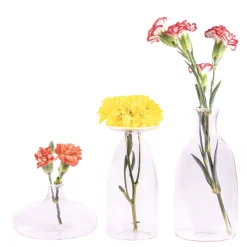 15 cm - Zafferano Un Fiore Vaso Fiori In Vetro Borosilicato