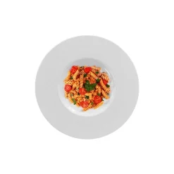 27 cm - Zen Tunisie Piatto Pasta In Porcellana - Set 6 Pz