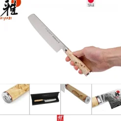 17 cm - Zwilling Miyabi 5000MCD Coltello Nakiri In Acciaio Inox