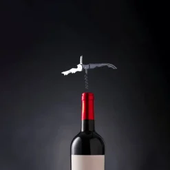 Eva Stainless Steel Double Lever Corkscrew