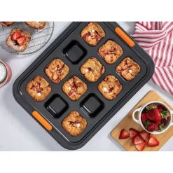 12 Forme - Le Creuset Forme Speciali Stampo Brownie Antiaderente In Acciaio al Carbonio