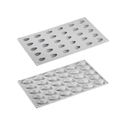 30 Forme - Pavoni Gourmand Stampo Decorazioni Mandorle In Silicone