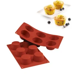 6 Forme Silikomart Classic Stampo Muffin In Silicone