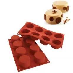 8 Forme Silikomart Classic Stampo Cilindro In Silicone