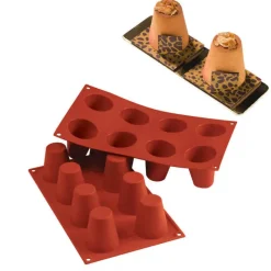 8 Forme Silikomart Classic Stampo Babà In Silicone