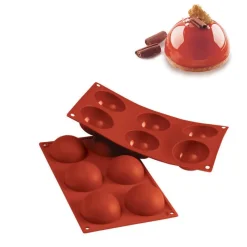 6 Forme Silikomart Classic Stampo Semisfera In Silicone