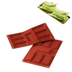 7 Forme Silikomart Classic Stampo Financiers In Silicone