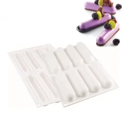 8 Forme Silikomart Fingers kit Stampo Éclair In Silicone