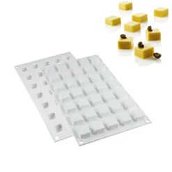 35 Forme Silikomart Micro Square Stampo Quadratino In Silicone