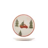 H&H Coupe Adventure Servizio Piatti Con Decoro Natalizio In Stoneware Set 12 Pz