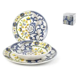 H&H Coupe Faenza Servizio Piatti In Porcellana - Set 18 Pz