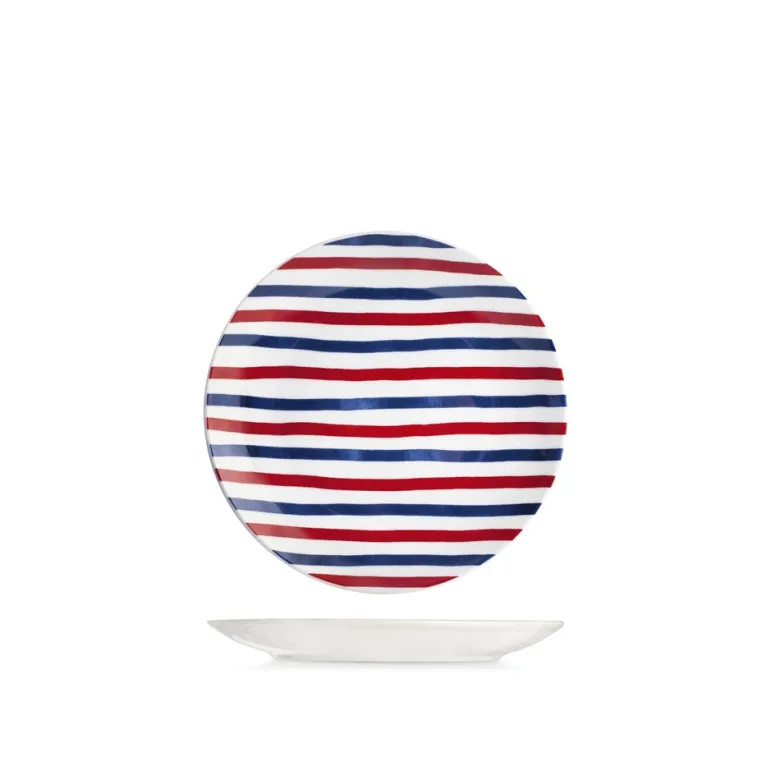 H&H Coupe Graphic Servizio Piatti In Porcellana - Set 18 Pz