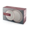 H&H Essence Red Servizio Piatti In Porcellana - Set 12 Pz