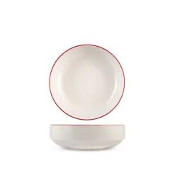 H&H Essence Red Servizio Piatti In Porcellana - Set 12 Pz