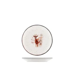 H&H Fairytale Charm Servizio Piatti Con Decoro Natalizio In Stoneware Set 18 Pz