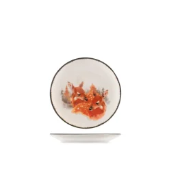 H&H Golden Woods Servizio Piatti Decoro Natalizio In Stoneware Set 18 Pz